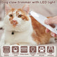 🐾HEISSER VERKAUF 49% RABATT🔥Wasserdichter, wiederaufladbarer Pfotentrimmer für Haustiere mit LED-Licht