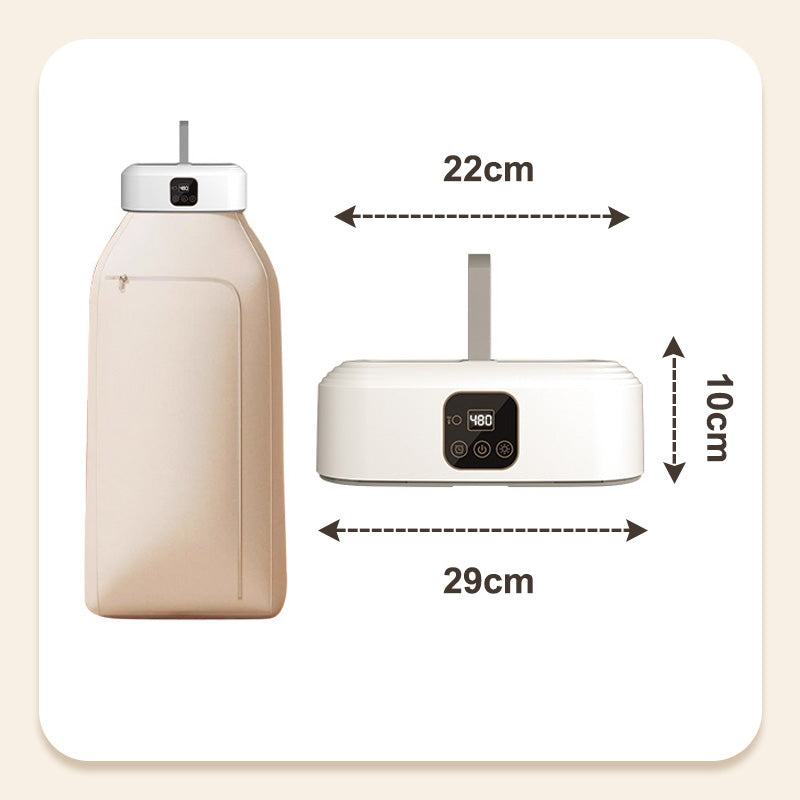 Tragbarer kompakter faltbarer elektrischer Wäschetrockner