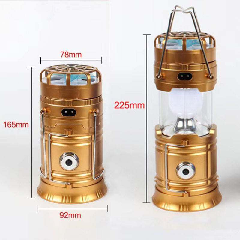 Multifunktions-Camping-Laterne - Solar & DC Wiederaufladbar