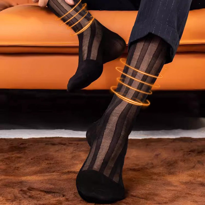 🎁Breathable Striped Men's Mid-calf Socks Set（50% OFF）🎁