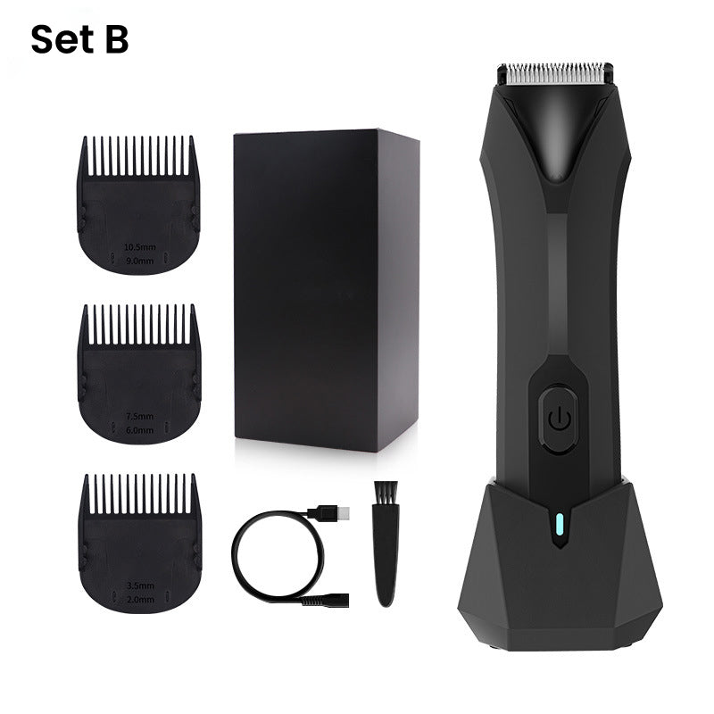 Multipurpose Waterproof Body Hair Trimmer Set for Men