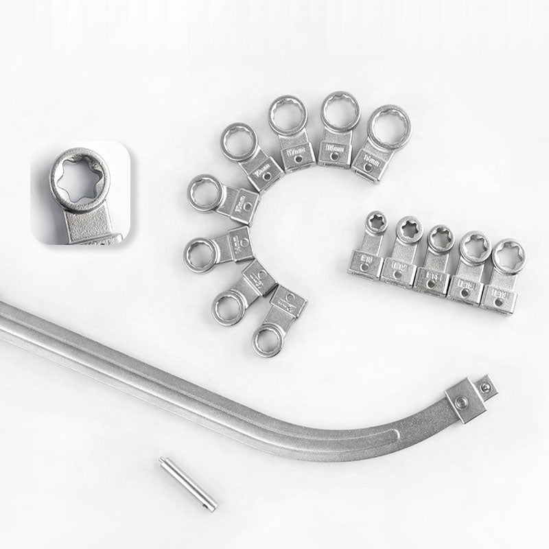 🔧15-teiliges tragbares Riemenschlüssel-Set mit austauschbarem Kopf