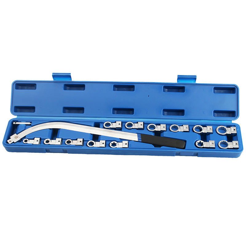 🔧15-teiliges tragbares Riemenschlüssel-Set mit austauschbarem Kopf