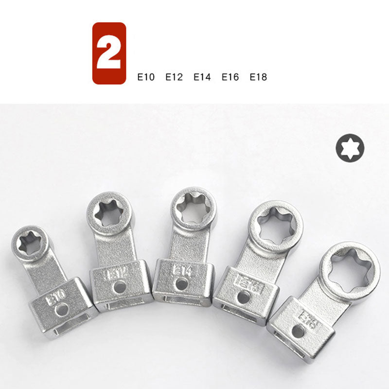 🔧15-teiliges tragbares Riemenschlüssel-Set mit austauschbarem Kopf