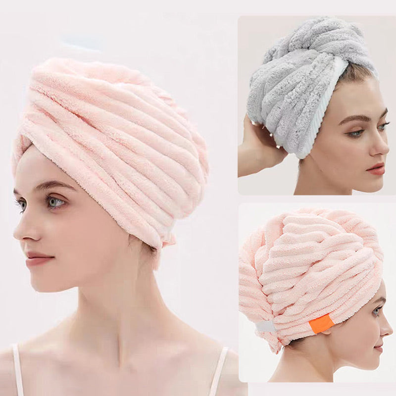 Turban Handtuch mit Knopf