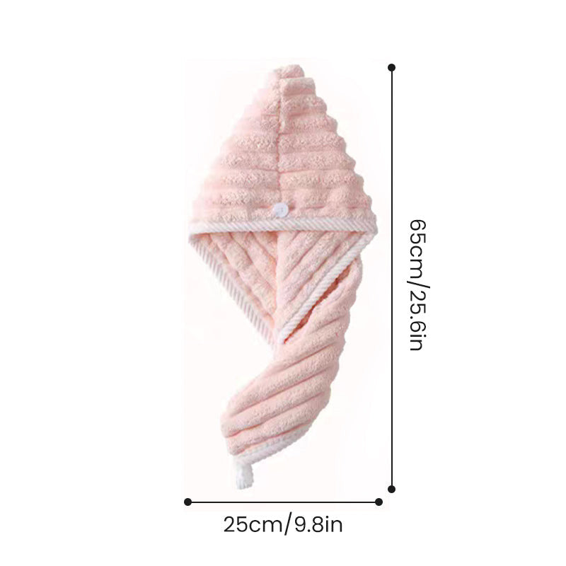 Turban Handtuch mit Knopf