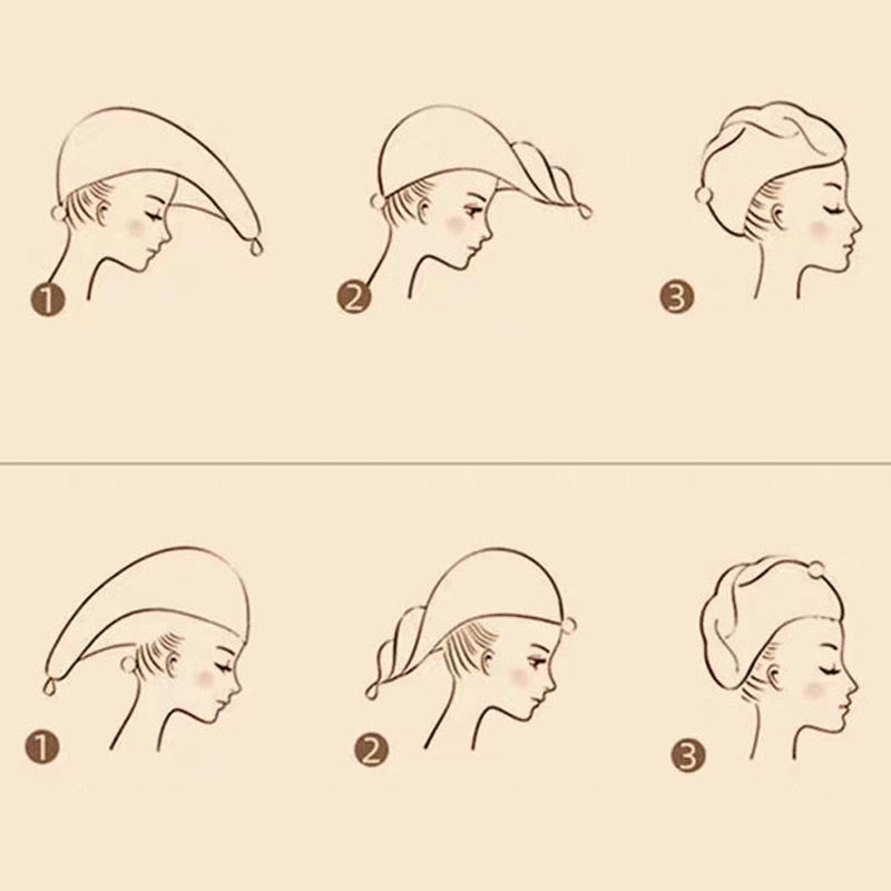 Turban Handtuch mit Knopf