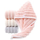 Turban Handtuch mit Knopf