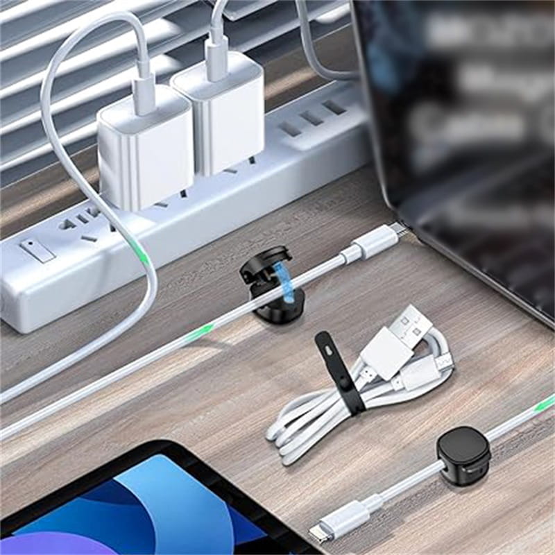 6 Stück magnetische Mehrzweck-Kabelhalter