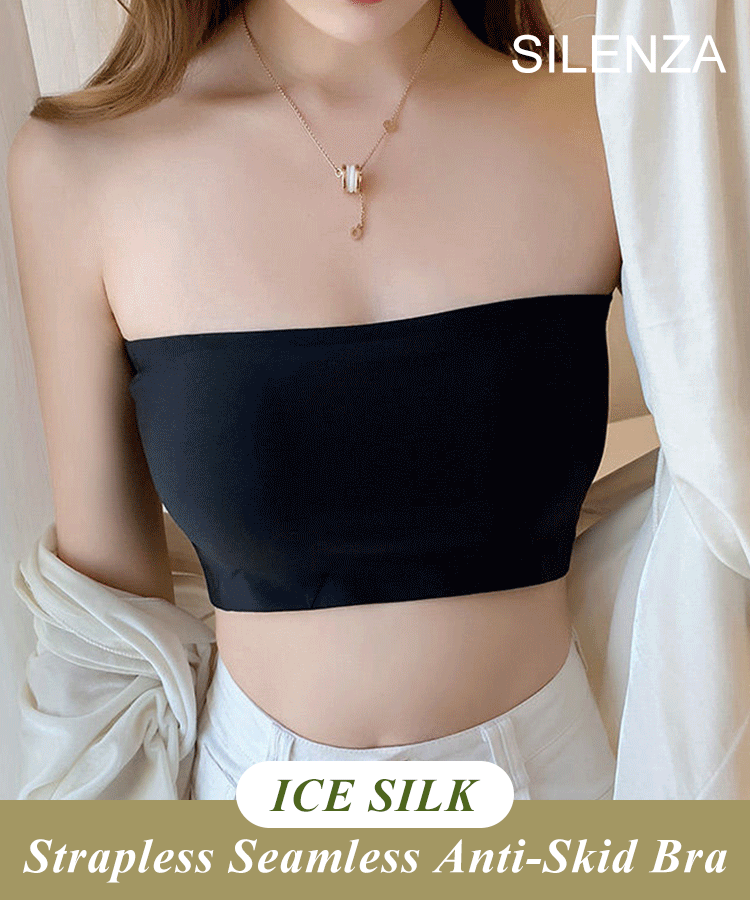 🔥Buy 1 Get 1 Free - Strapless Ice Silk Seamless Anti-Skid Bra