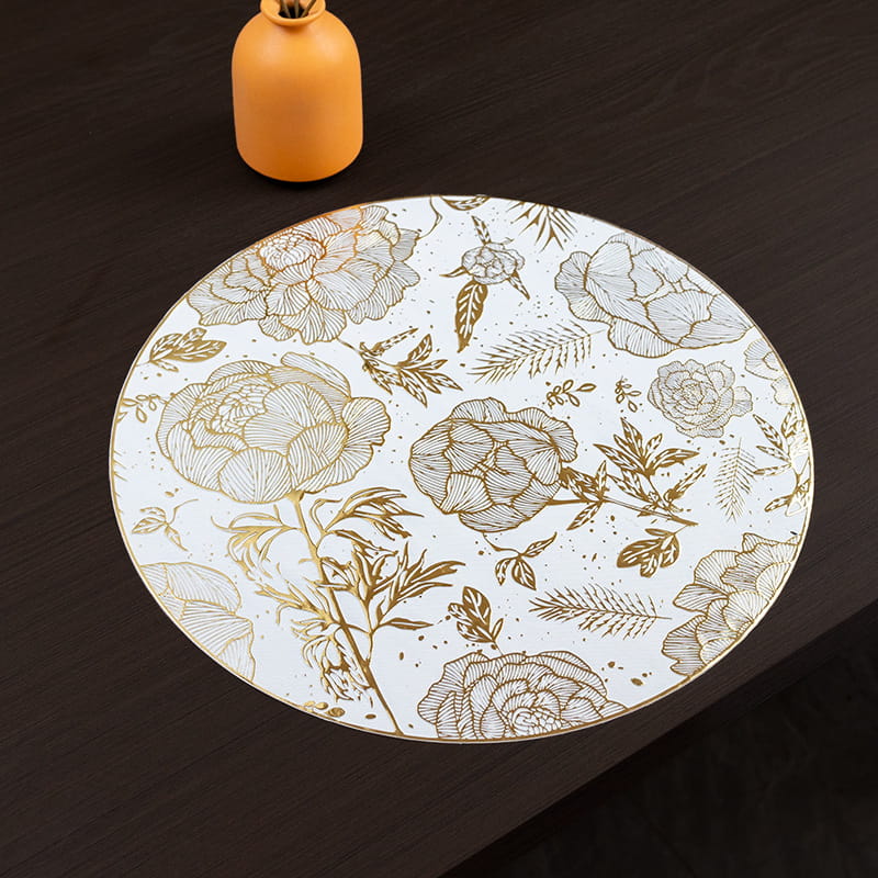 🍽️Hot Stamping Heat-Insulating Patterned Placemat