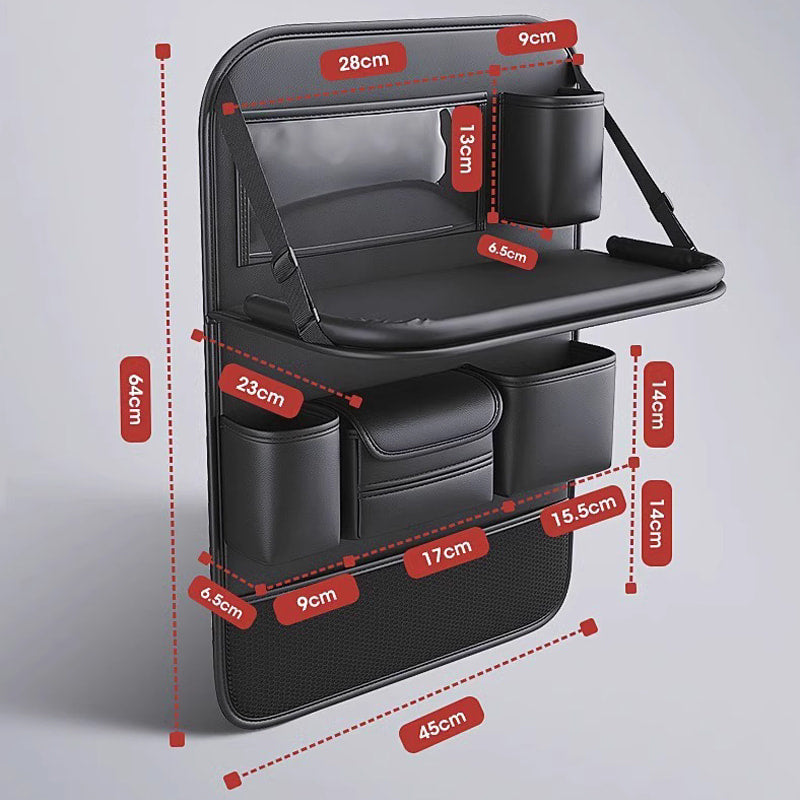 Auto-Rücksitz-Organizer mit klappbarem Tischtablett