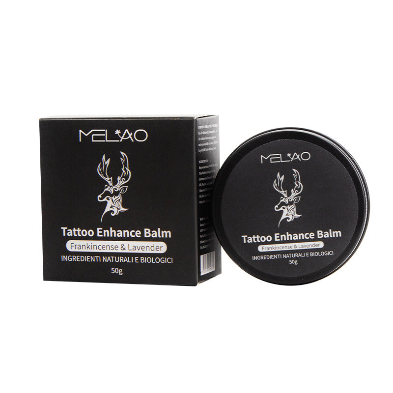 Balsam für die Tattoopflege (befeuchtet und schützt die Farbe. Repariert die Haut)