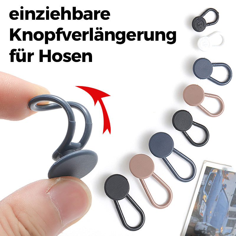 5 Stück einziehbare Knopfverlängerung für Hosen