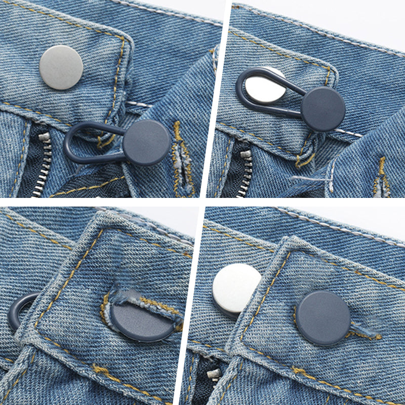 5 Stück einziehbare Knopfverlängerung für Hosen