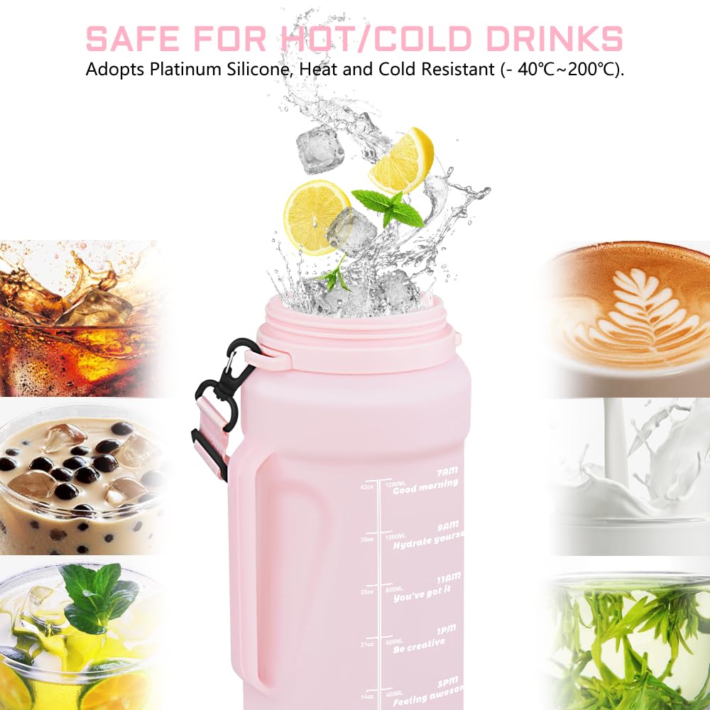 Silicone foldable anti drop sports portable water bottle