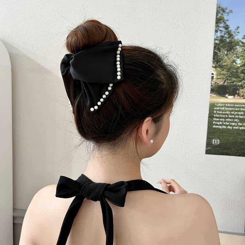 Elegante große Bowknot-Haarklammer