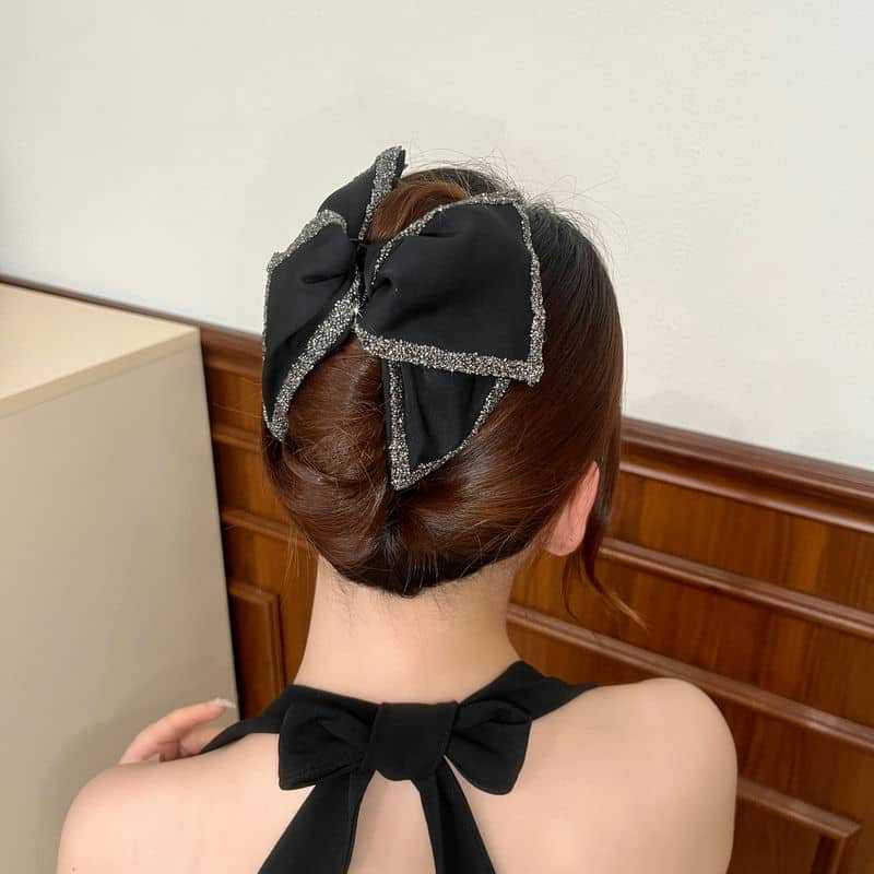 Elegante große Bowknot-Haarklammer