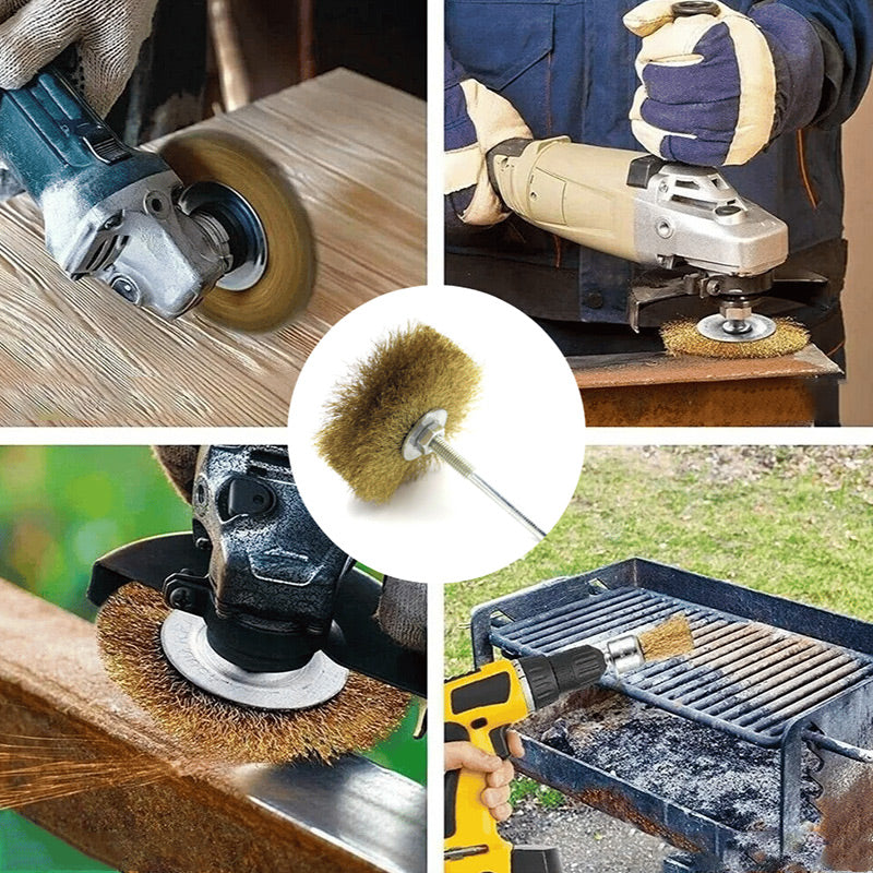 Drahtbürste zur Entfernung von Klebstoff an Autoteilen