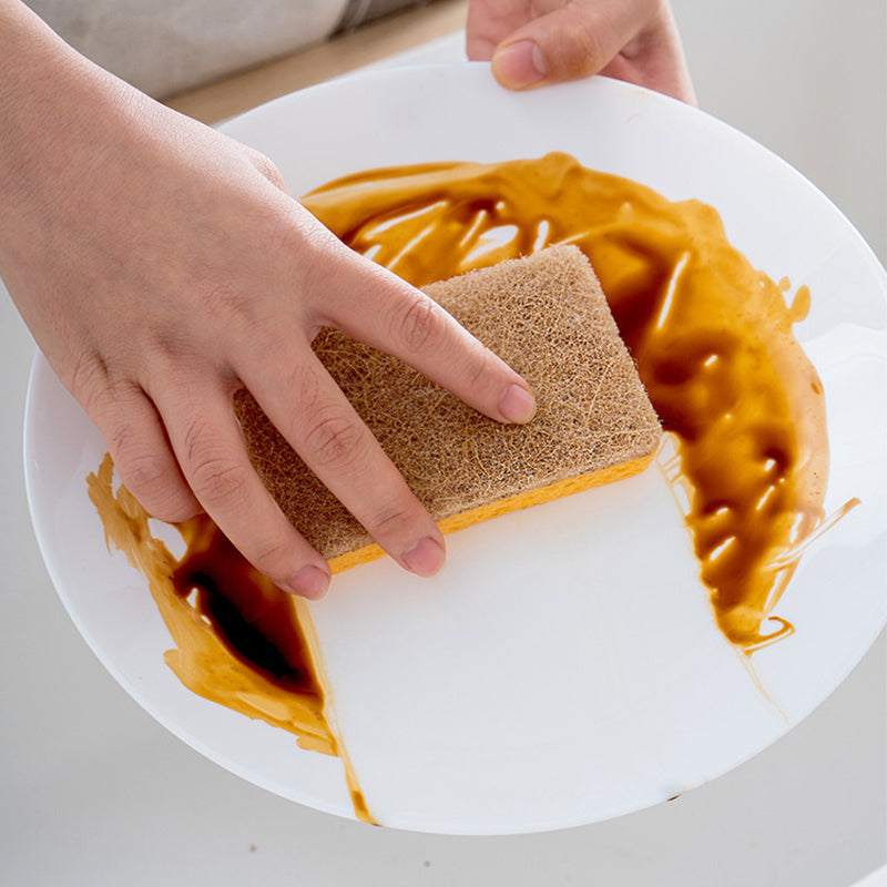 Küchenfaserschwamm Scheuerschwamm für Geschirr und Pfannen