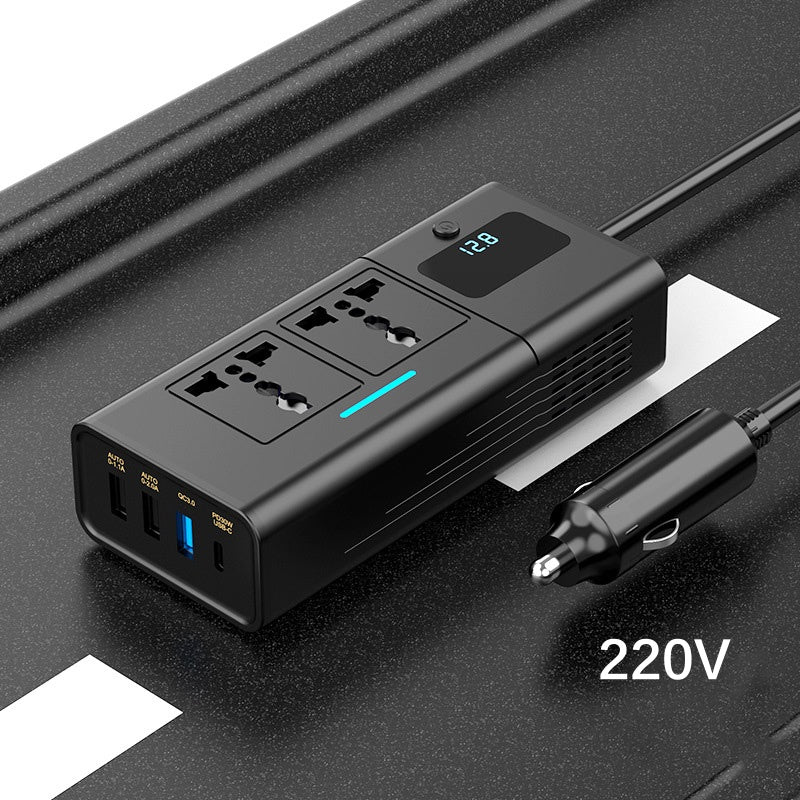 🔥Kostenloser Versand🔥Universal 12V bis 220V Autosteckdose mit Display
