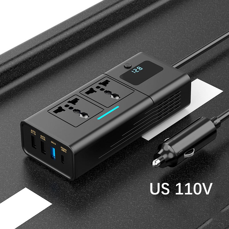 🔥Kostenloser Versand🔥Universal 12V bis 220V Autosteckdose mit Display