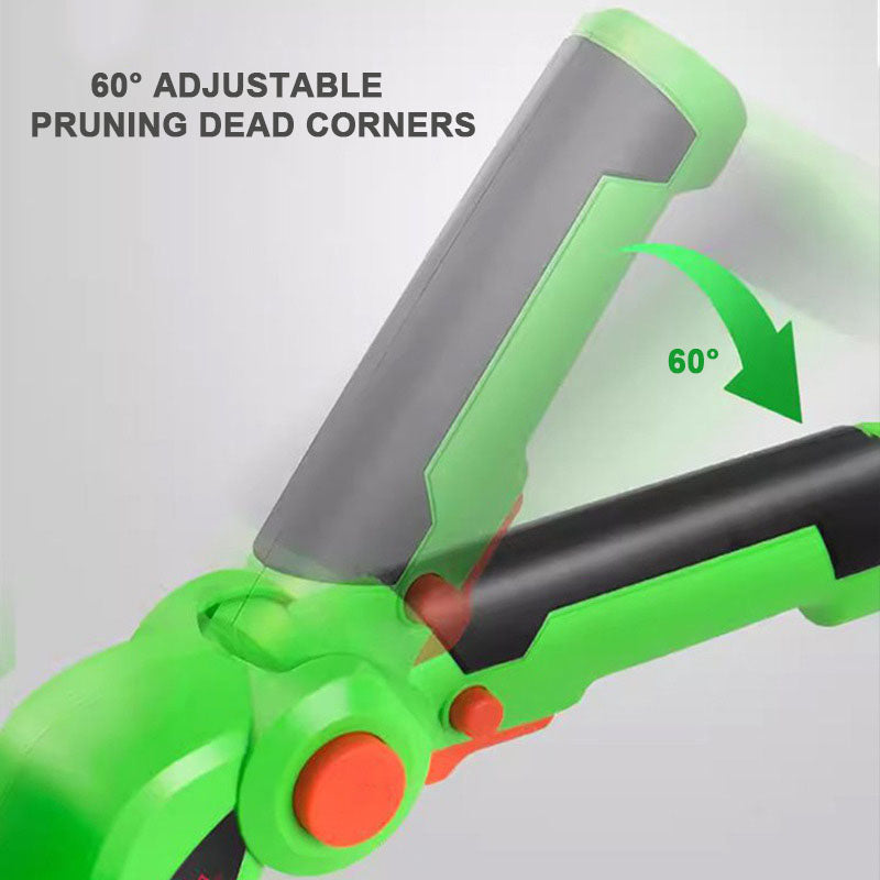 Kabellose Handgrasschere und Strauchschere 2 in 1