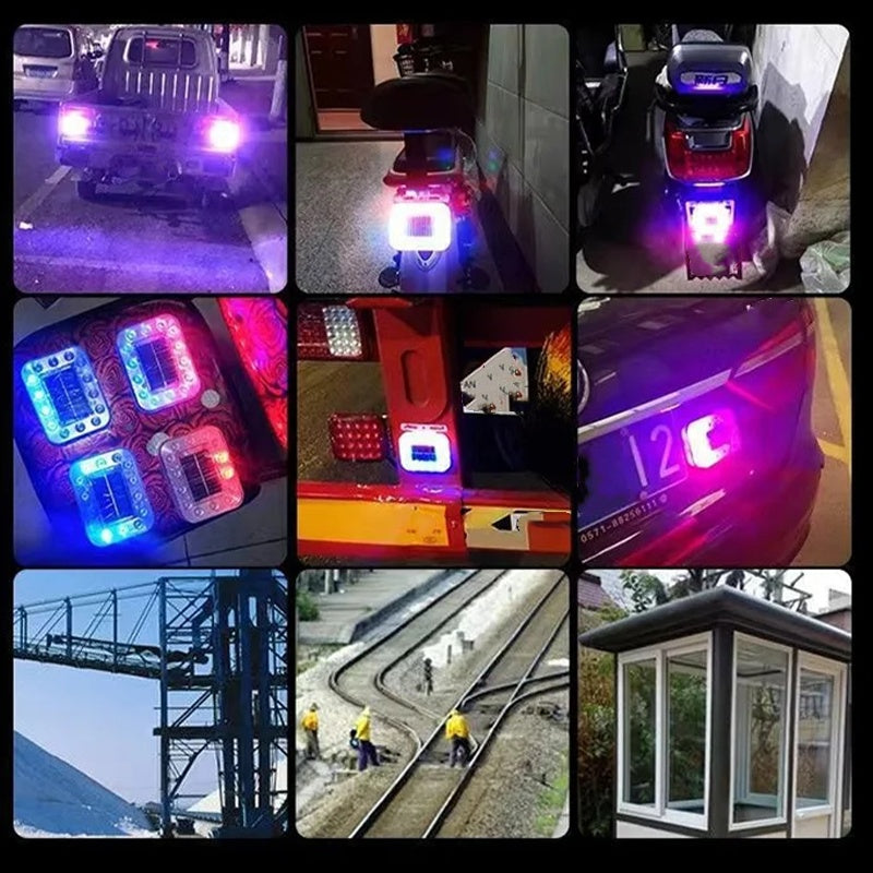 Wasserdichte Solar-LED-Blitz-Warnleuchte