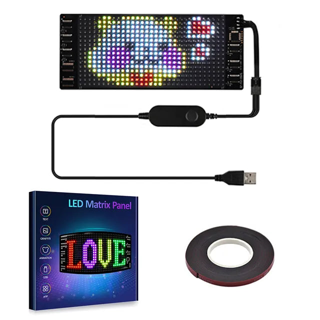 ✨🔥🚗Flexibles Bluetooth-LED-Display für Fahrzeuge🔥🔥❤️‍🔥🚕