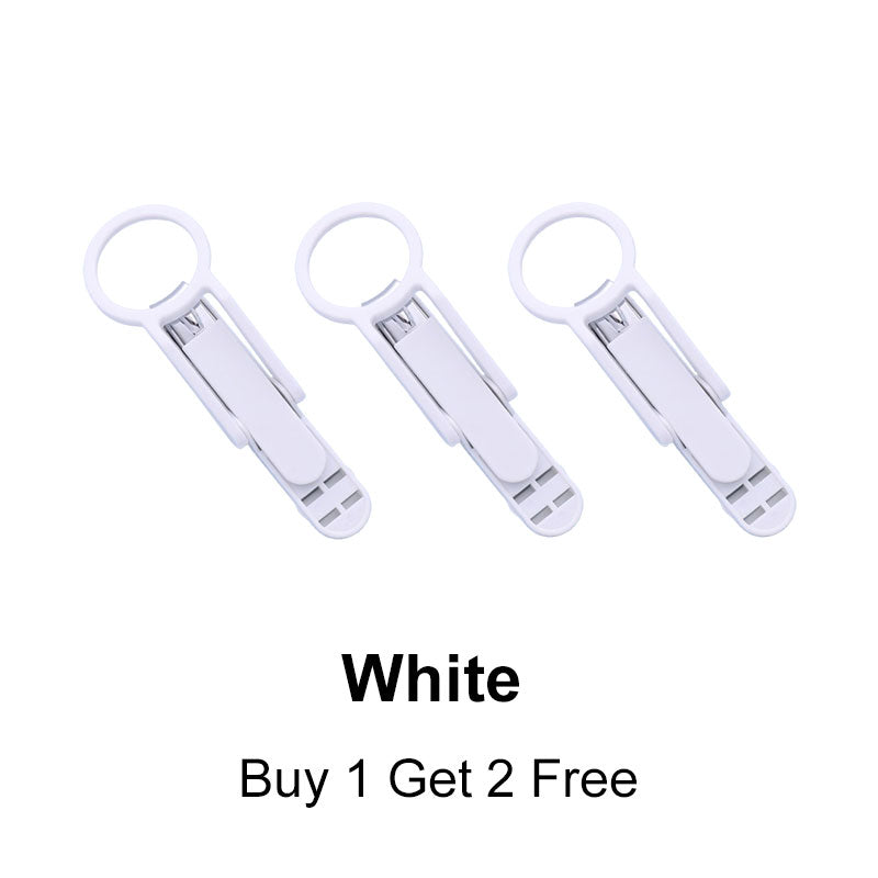 3pcs Nail Clippers with Magnifier & Splash-proof Box