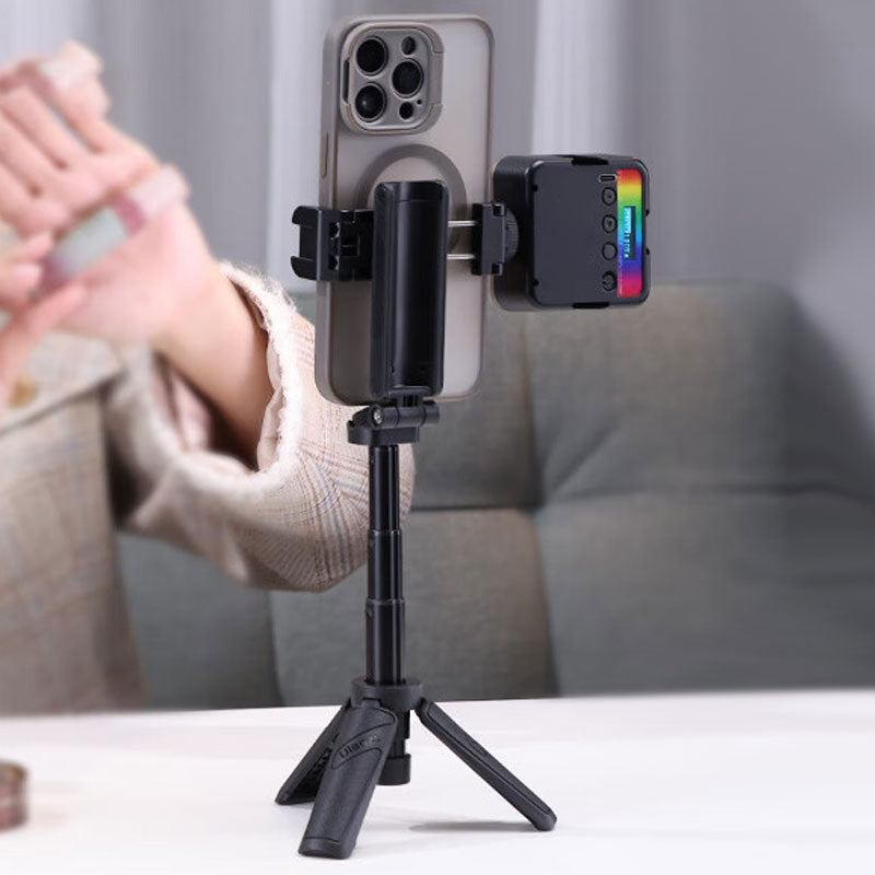 3 in 1 Selfie Stick Stativ mit LED Aufheller & Fernbedienung