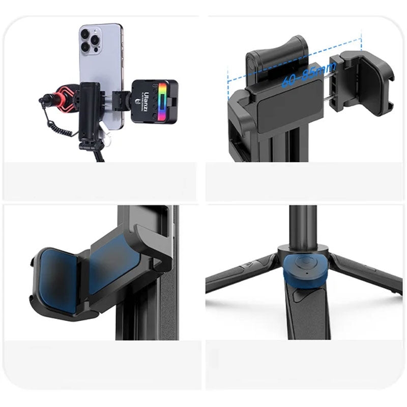 3 in 1 Selfie Stick Stativ mit LED Aufheller & Fernbedienung