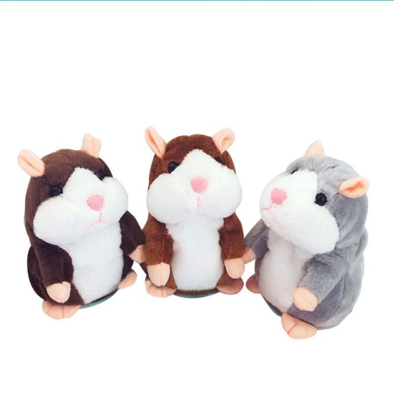 Sprechender Plüsch-Hamster – wiederholt alles, was man sagt, bewegt dabei automatisch den Kopf; ein Riesenspaß für Kinder und Erwachsene