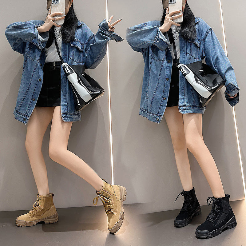 Unisex Leisure Canvas Ankle Boots in British Style