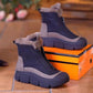 Wasserdichte und warme Schneestiefel mit Reißverschluss für Damen