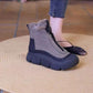 Wasserdichte und warme Schneestiefel mit Reißverschluss für Damen