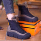 Wasserdichte und warme Schneestiefel mit Reißverschluss für Damen