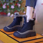 Wasserdichte und warme Schneestiefel mit Reißverschluss für Damen