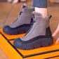 Wasserdichte und warme Schneestiefel mit Reißverschluss für Damen