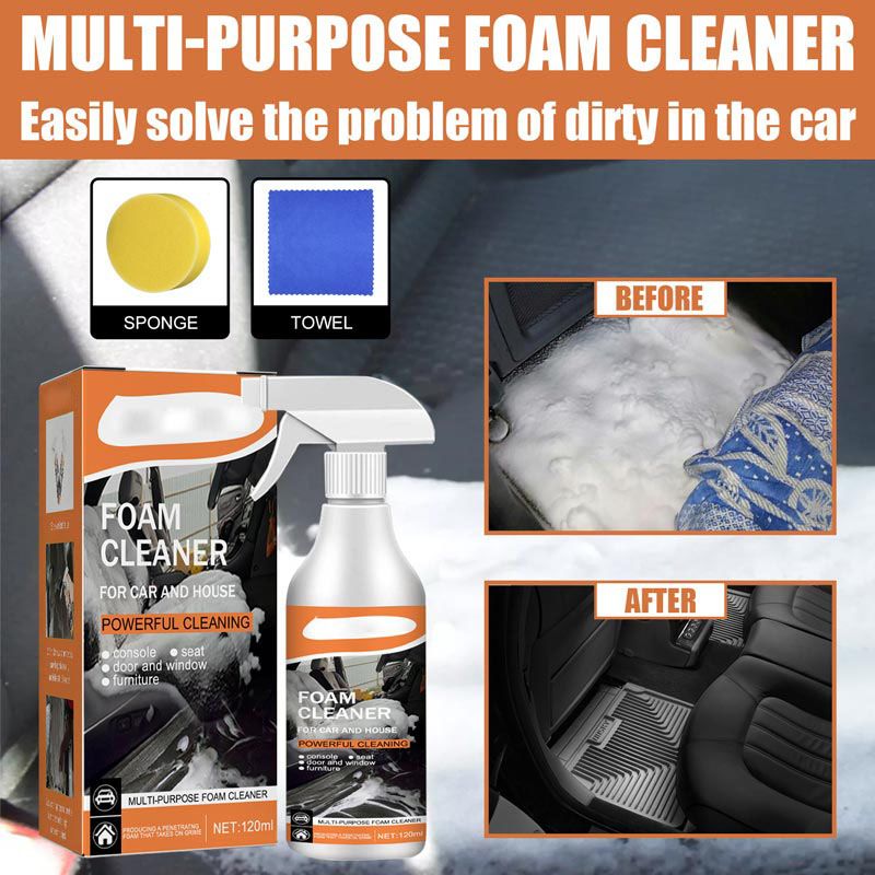 Multipurpose Dense Foam Cleaner for Car and Household