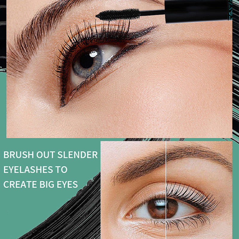 2-in-1 wasserfeste, lang anhaltende schwarze Wimperntusche