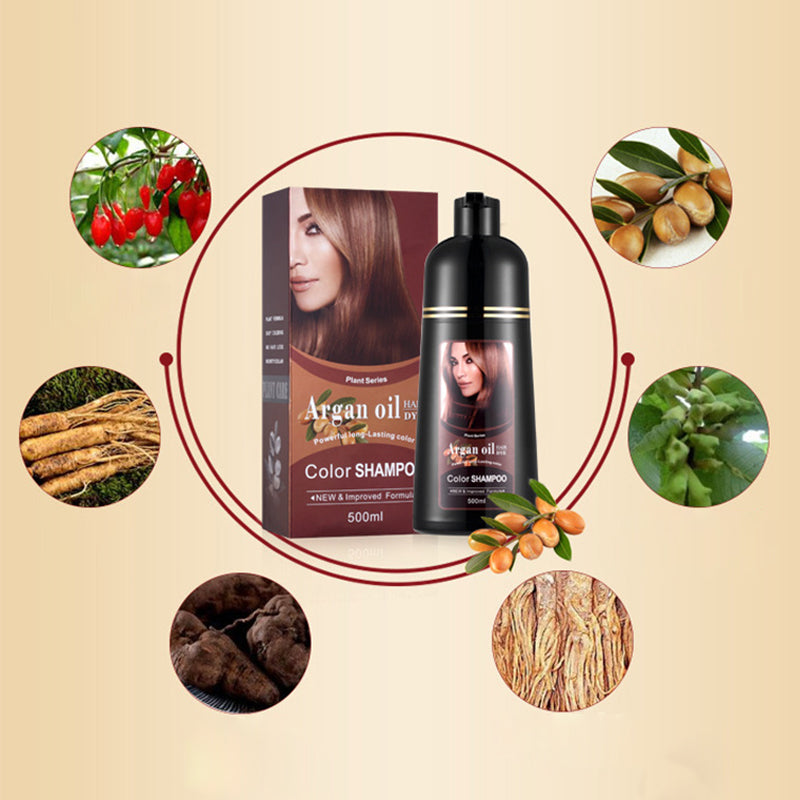 2-in-1-Haarfärbemittel & Shampoo mit langer Haltbarkeit