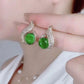 Elegante simulierte Perle und Strass-Ohrstecker