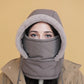 Verdickte Thermomütze mit Plüschfutter und Gesichtsmaske für Damen und Herren