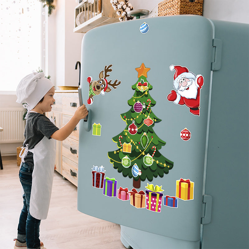 🎅🎄Weihnachts-3D-Cartoon-Magnetaufkleber