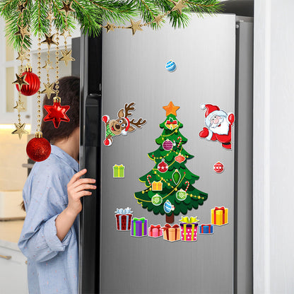 🎅🎄Weihnachts-3D-Cartoon-Magnetaufkleber