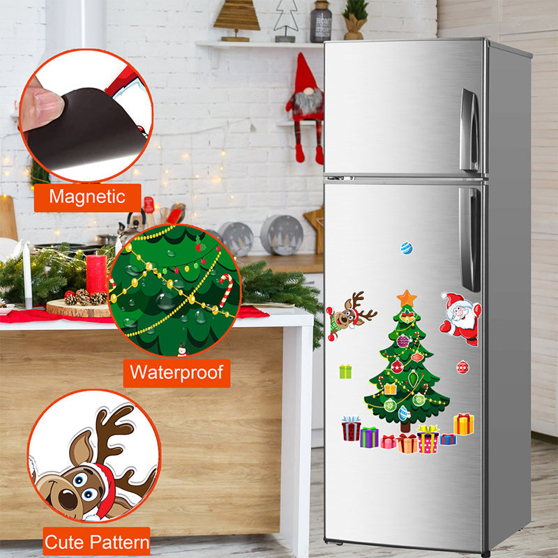 🎅🎄Weihnachts-3D-Cartoon-Magnetaufkleber