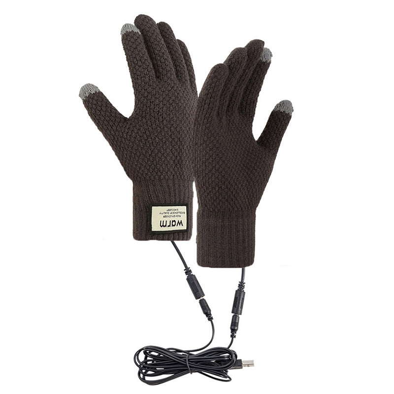 USB Wiederaufladbare elektrisch beheizte Strickhandschuhe