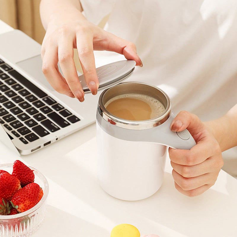 Automatische magnetische Rührkaffeetasse mit Deckel