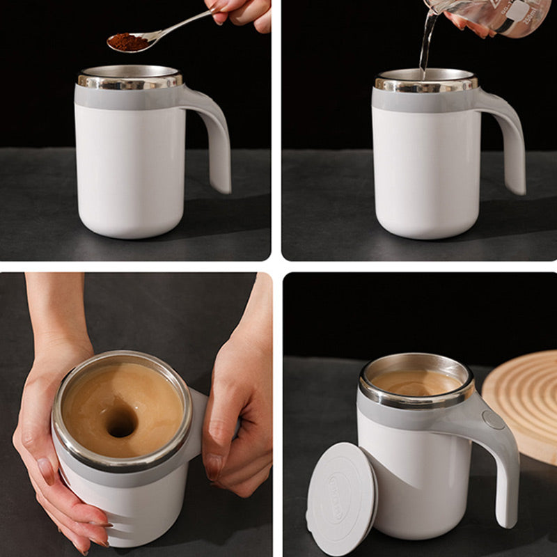 Automatische magnetische Rührkaffeetasse mit Deckel